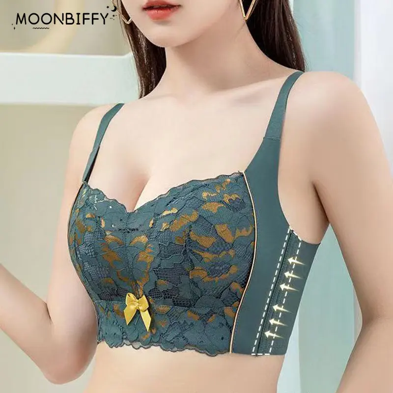

No Underwire Bra Sexy Underwear for Girls Gathered Anti-Sagging Chest Spread Comfortable Small Chest Fashion Lenceria Femenina