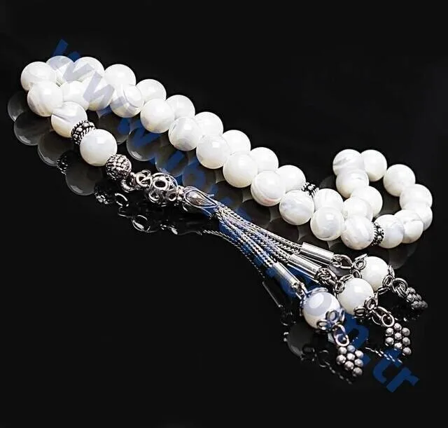 IQRAH Pearl Stone Rosary (925 STERLING SILVER)