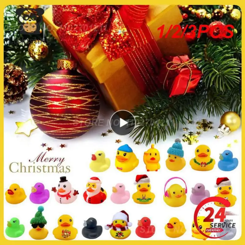 

1/2/3PCS Aquatic Bath Toy Rubber Duck Baby Shower Water Bathing Toys Baby Kids Children Birthday Gift Classic Toy Boys