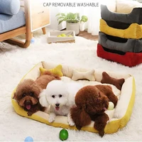 dog beds soft breathable pet bed for all seasons moisture proof puppy cushion warm arctic velvet dog pad cat sleeping kennel