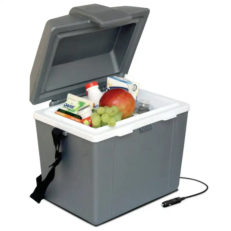 

P9 Iceless 12V Cooler Warmer, 9.3L/9.8 qt Portable Ice Chest Grey