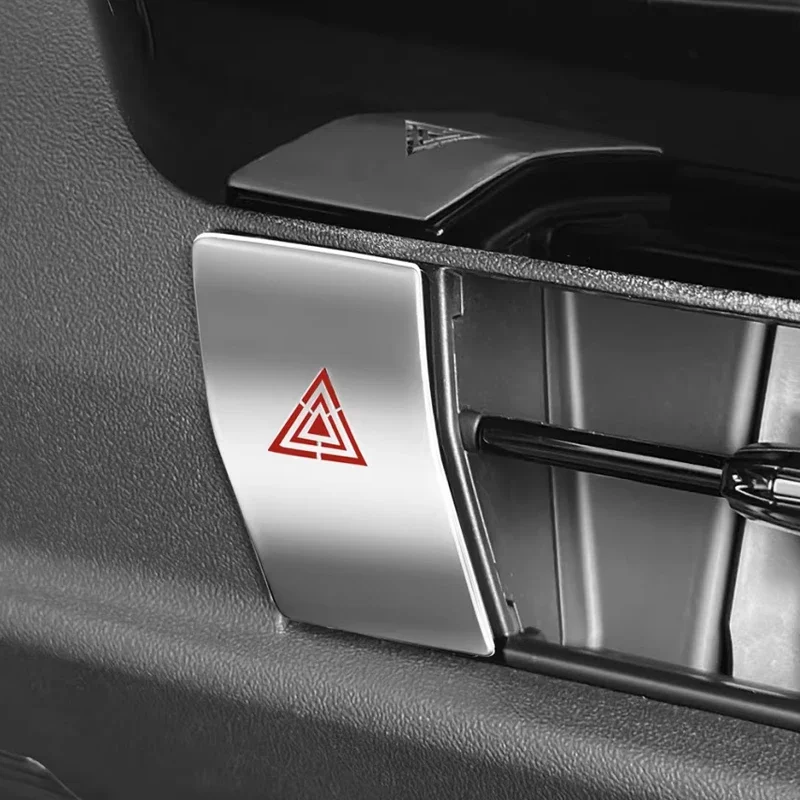 Для Toyota Camry XV80 2024-2026: Металлические блестящие наклейки на кнопку электронного ручного тормоза (EPB), кнопку запуска и наклейки на накладку рычага переключения передач (art.: 3920d80e08ca5) - 3920d80e08ca5