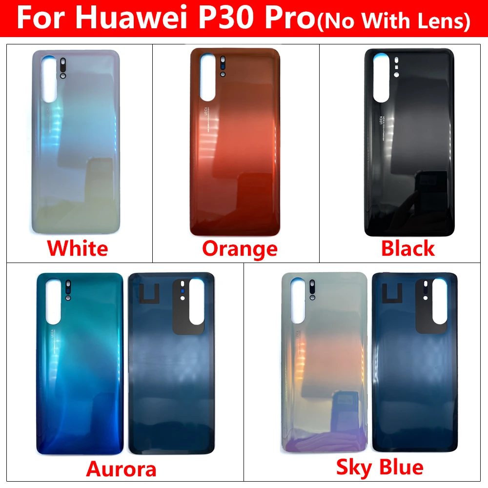 New For Huawei P30 Pro Back Glass Cover Housing Case Door Rear Replacement Battery Cover For Huawei P30 With Adhesive Sticker enlarge