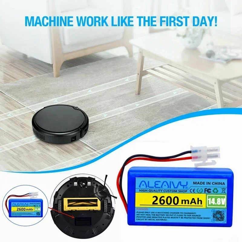 Original 14.8V 2600mah 18650 Lithium Battery Pack for A4s A7 V7s Plus V55 Pro W400 A9s PX-B020 Robot Vacuum Cleaner Batteries