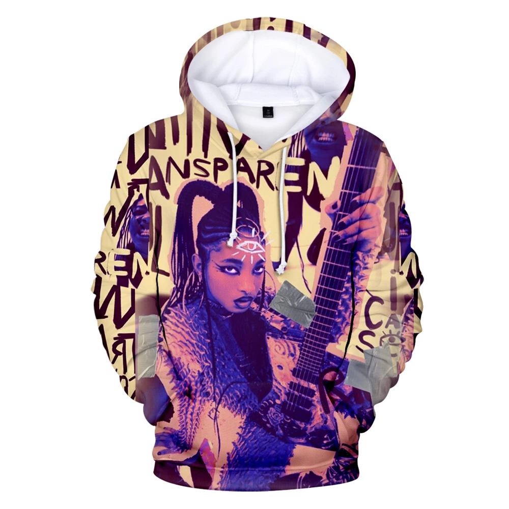 

Willow Smith Merch Hoodie Unisex Long Sleeve Women Men's Hoodies Harajuku Streetwear 2022 Hip Hop Rapper 3D Funny Clothes
