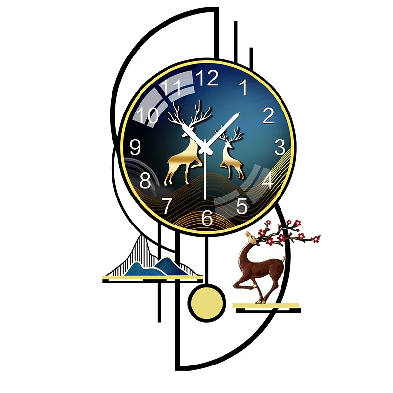 

2023 Creative Atmosphere Wall Clock Large Living Room Modern Simple Light Luxury Wall Clock Restaurant Home Fashion Wall Clocks