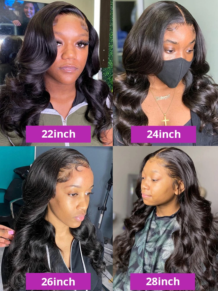 Парик женский из натуральных волос 30 дюймов 360 HD