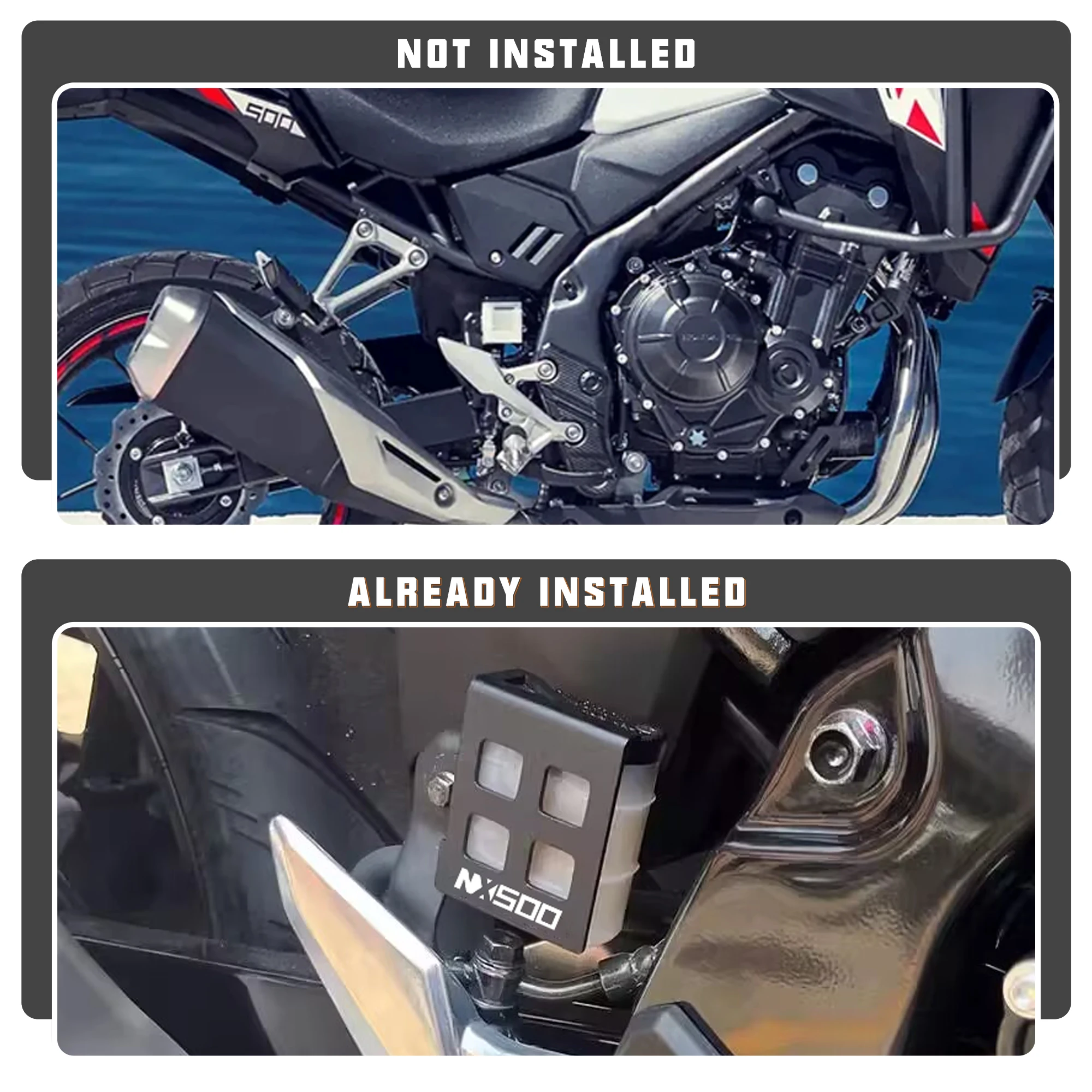 Задний тормозной резервуар для мотоцикла NX 500 NX400 защитная крышка жидкости насоса