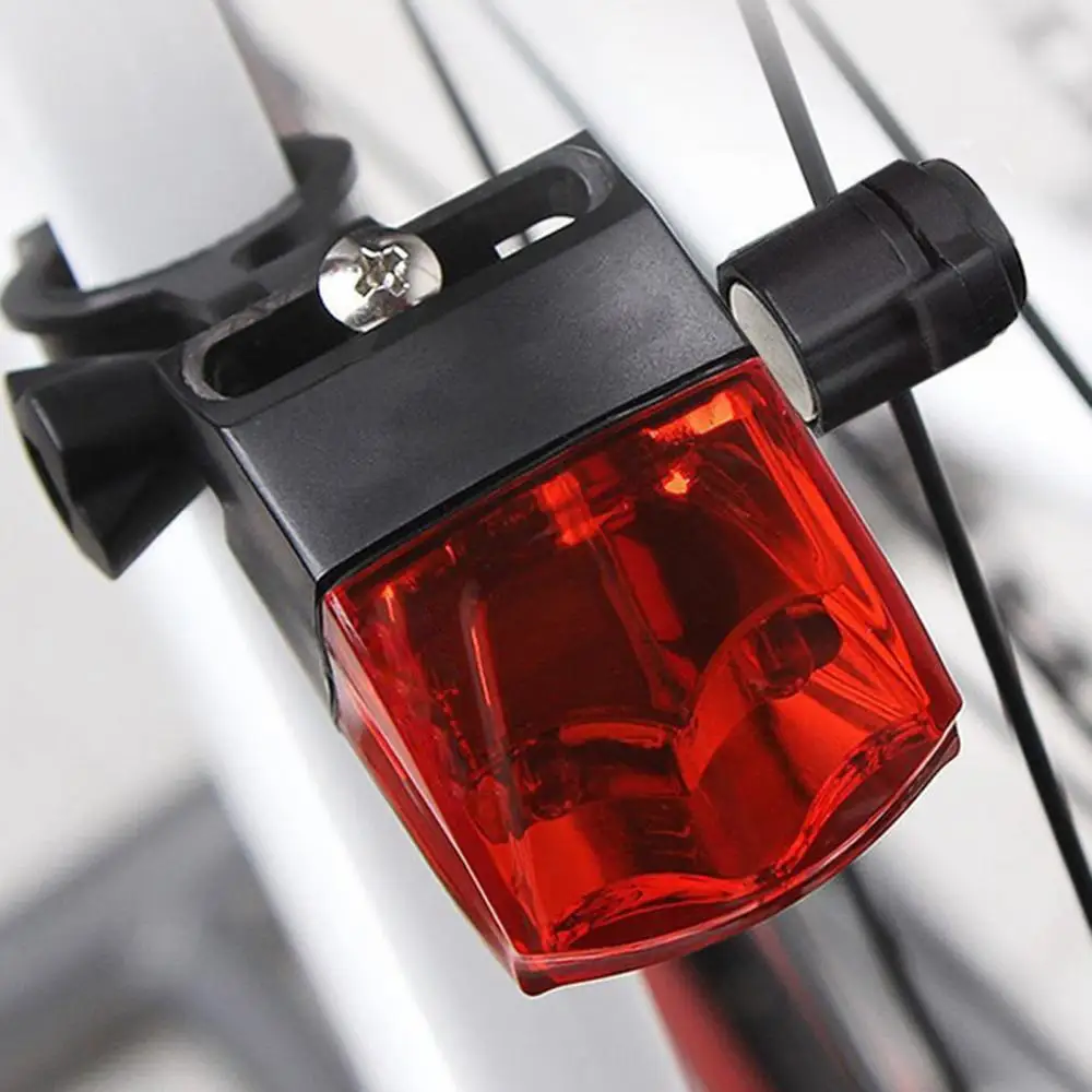 Luz trasera de inducción para bicicleta, lámpara de advertencia para generar energía magnética, autoalimentada para ciclismo