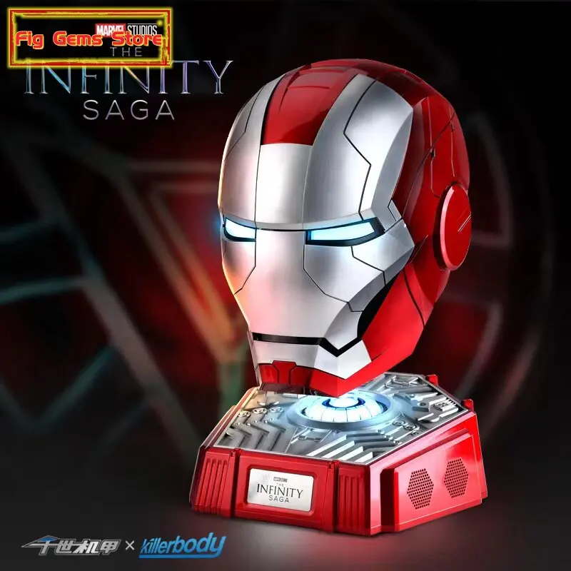 Фото Лицензированный шлем Iron Man MK5 от Killerbody (1:1, с голосовым управлением), коллекционная модель с подставкой для демонстрации, подарок для фанатов Marvel №1