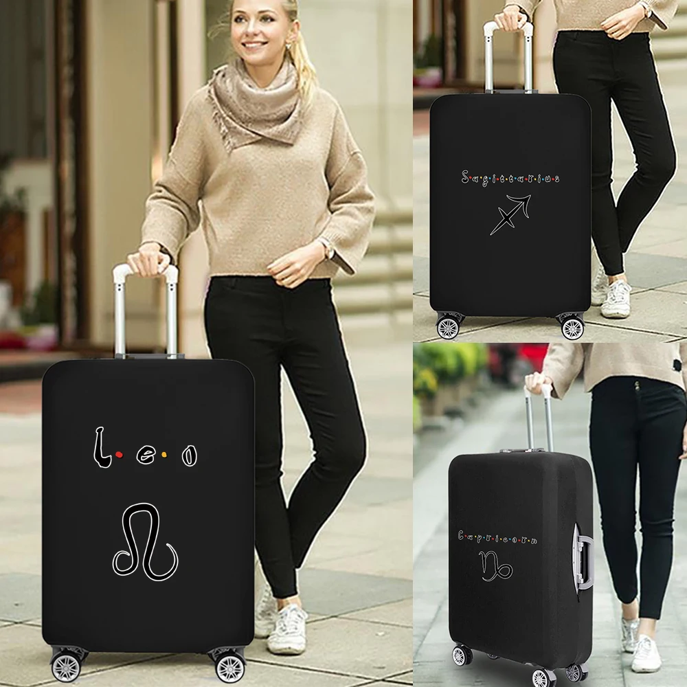 Constellation Printing Travel Thicken Elastic Luggage Protective Cover Dust Cover Suitable for 18''-32'' Inches Trolley Suitcase