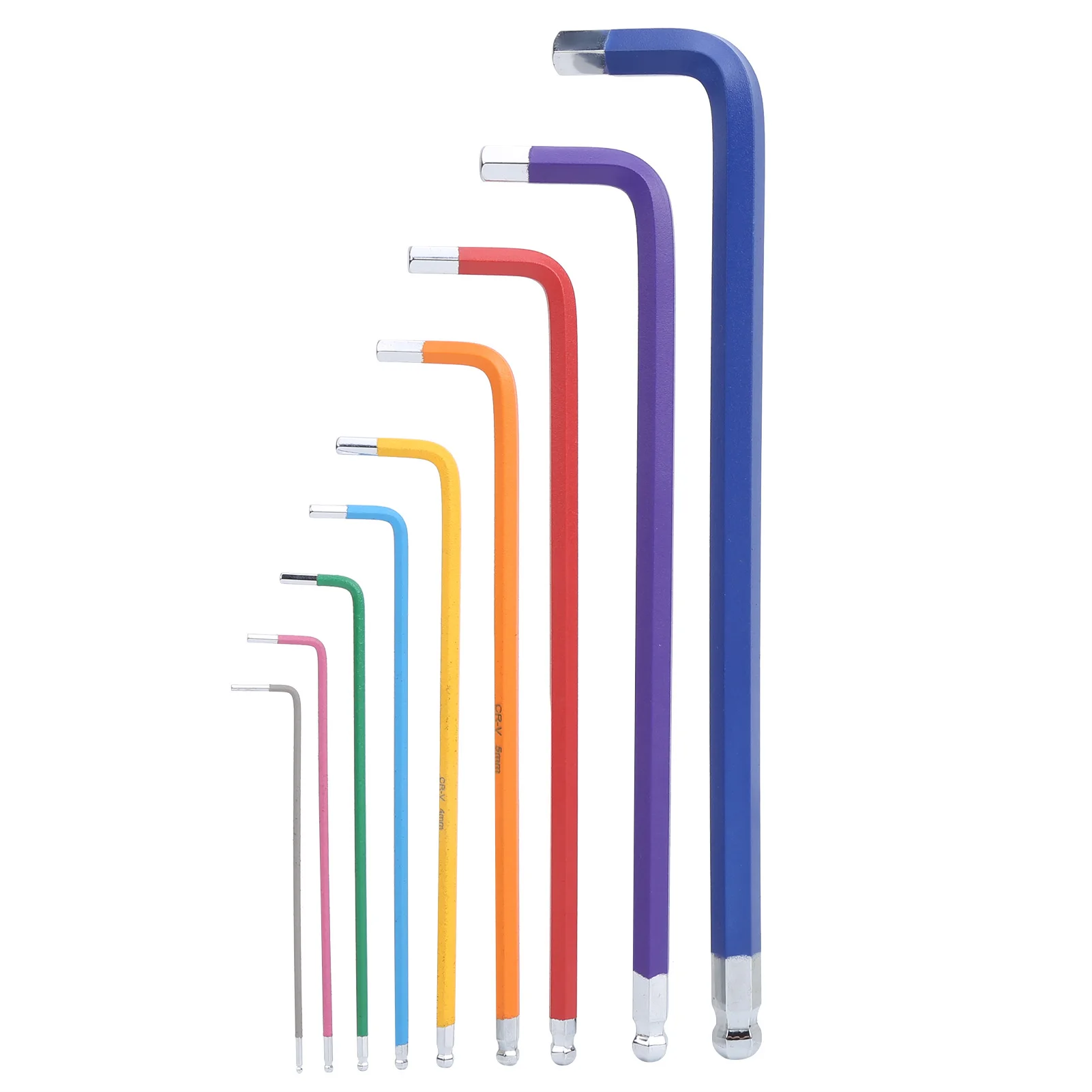 9 шт. Набор шестигранных ключей стальная шаровая головка красочное удлинение