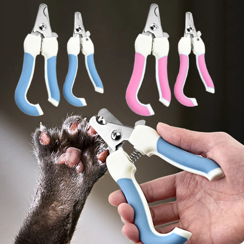 

Professional Pet Nail Clipper Stainless Steel Dog Cat Nail Trimmer Labor-Saving Nail Clipper Convenient Dog Grooming Supplies