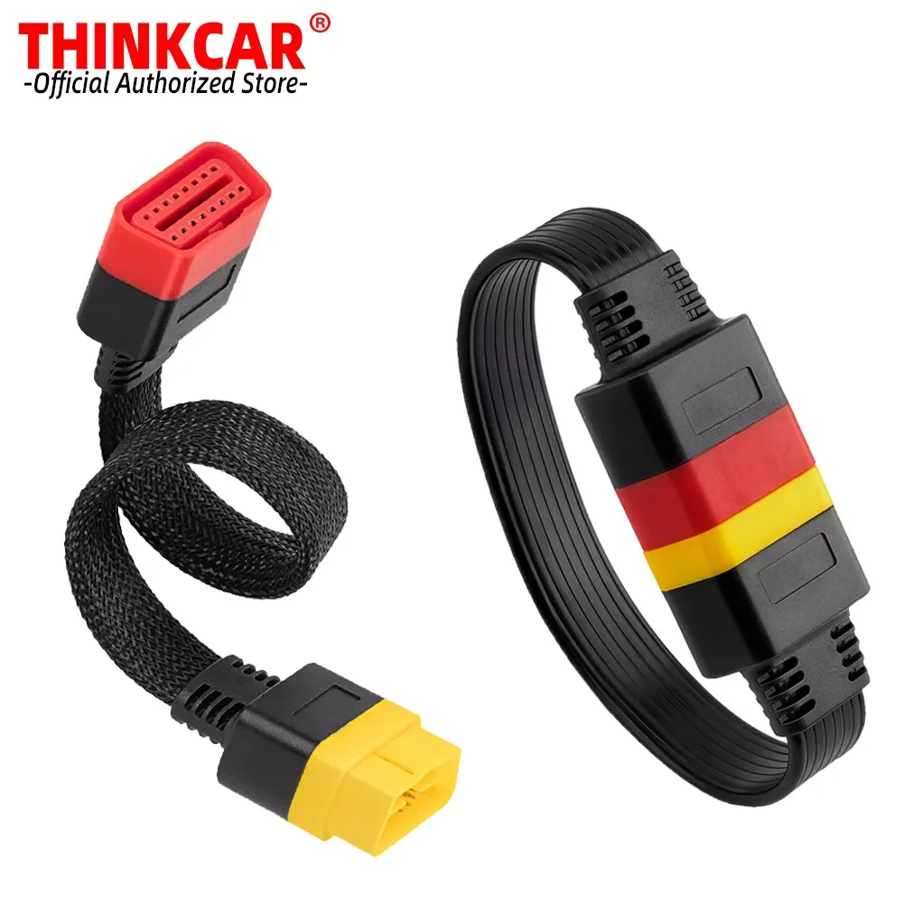 

Cable 16 Pin Male to Female OBD2 Extension Cable Car Diagnostic Tool 0.36M for thinkdiag Easydiag OBDII EOBD Connector