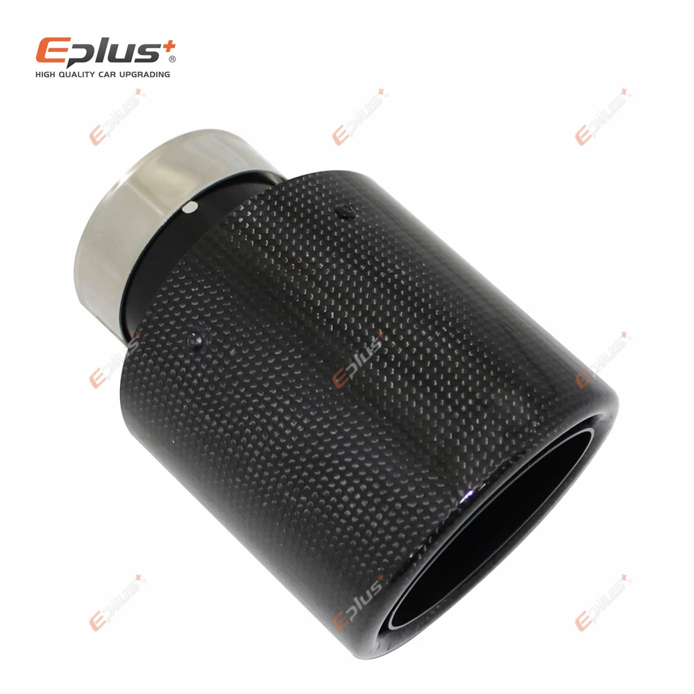Автомобильный глянцевый глушитель из углеродного волокна наконечник выхлопной