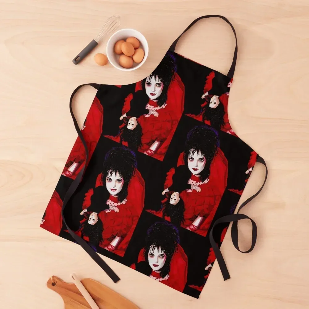 Lydia Deetz - черный фартук в японском стиле предметы домашнего обихода полезная кухня