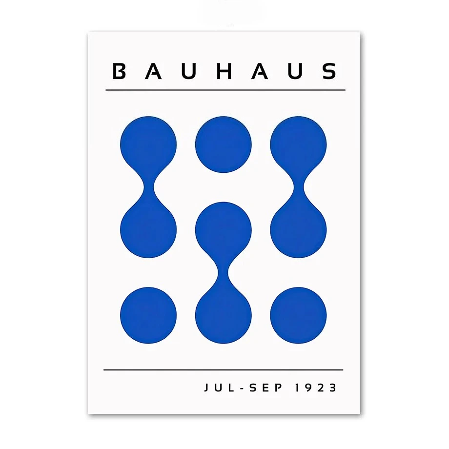 

Абстрактная геометрическая картина на холсте BLUE HALFLEMART