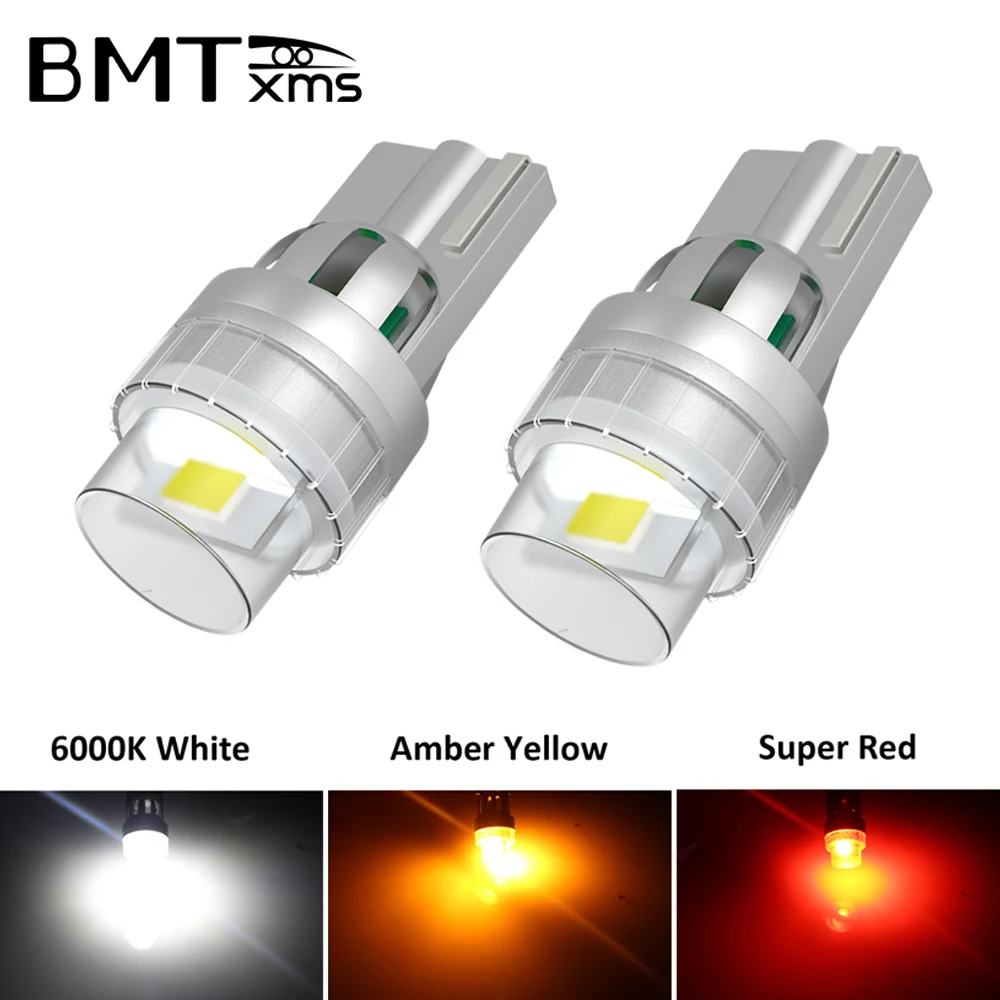 

BMTxms 2X T10 LED Canbus Bulb W5W For Audi A6 C5 C6 C7 A3 8P 8V B5 B6 B7 B8 A7 A8 Q3 Q5 Q7 Car Interior Parking Lights Boot Lamp