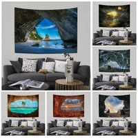 cave path ocean hippie wall hanging tapestries wall hanging decoration household art home decor
