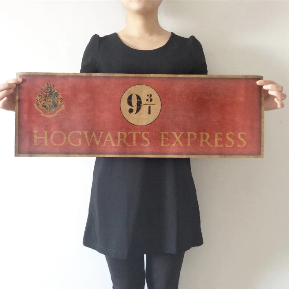 

9¾ AEXPRESS TRAIN Vintage Famous Novel Platform Movie Poster Wall Art Retro Kraft Paper Print Painting Wall Stickers Home Decor