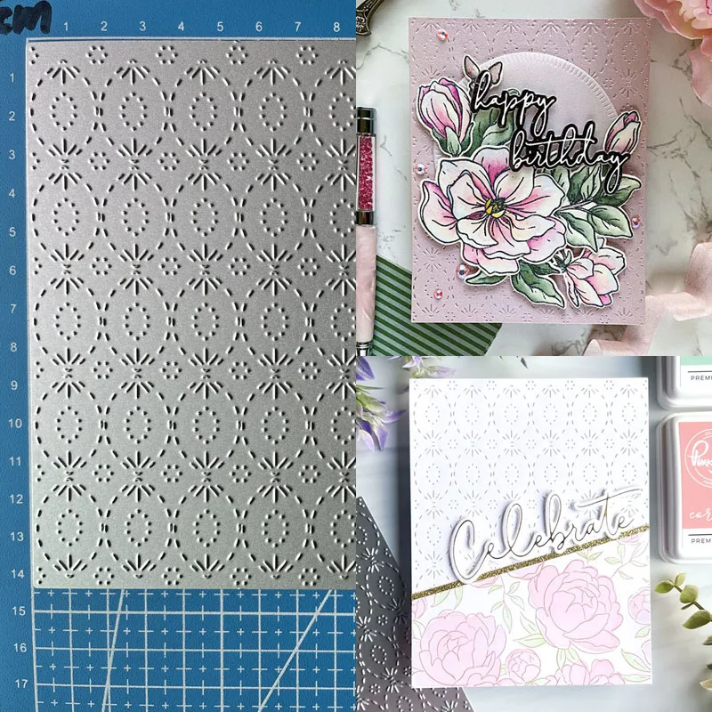 Металлические штампы Lucky Goddess сшитая овальная крышка сделай сам скрапбукинг