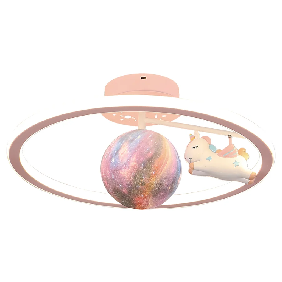 

3D Planet Baby Room Chandelier Children Bedroom Led Light Kids Chandelier Lighting Unicorn Chandelier Lighting For Kids Room