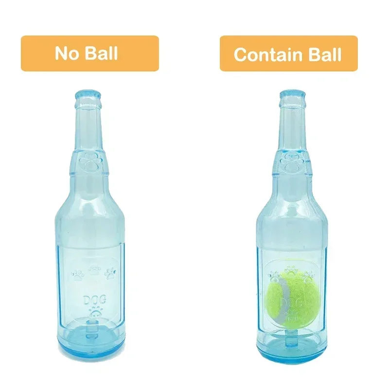 Игрушка-жевательная пивная бутылка с теннисным мячом