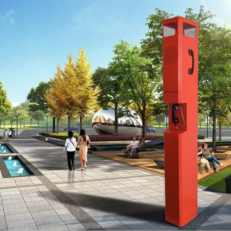 Highway Call Box Синяя световая станция SOS Аварийный телефон для улицы KNEM-21