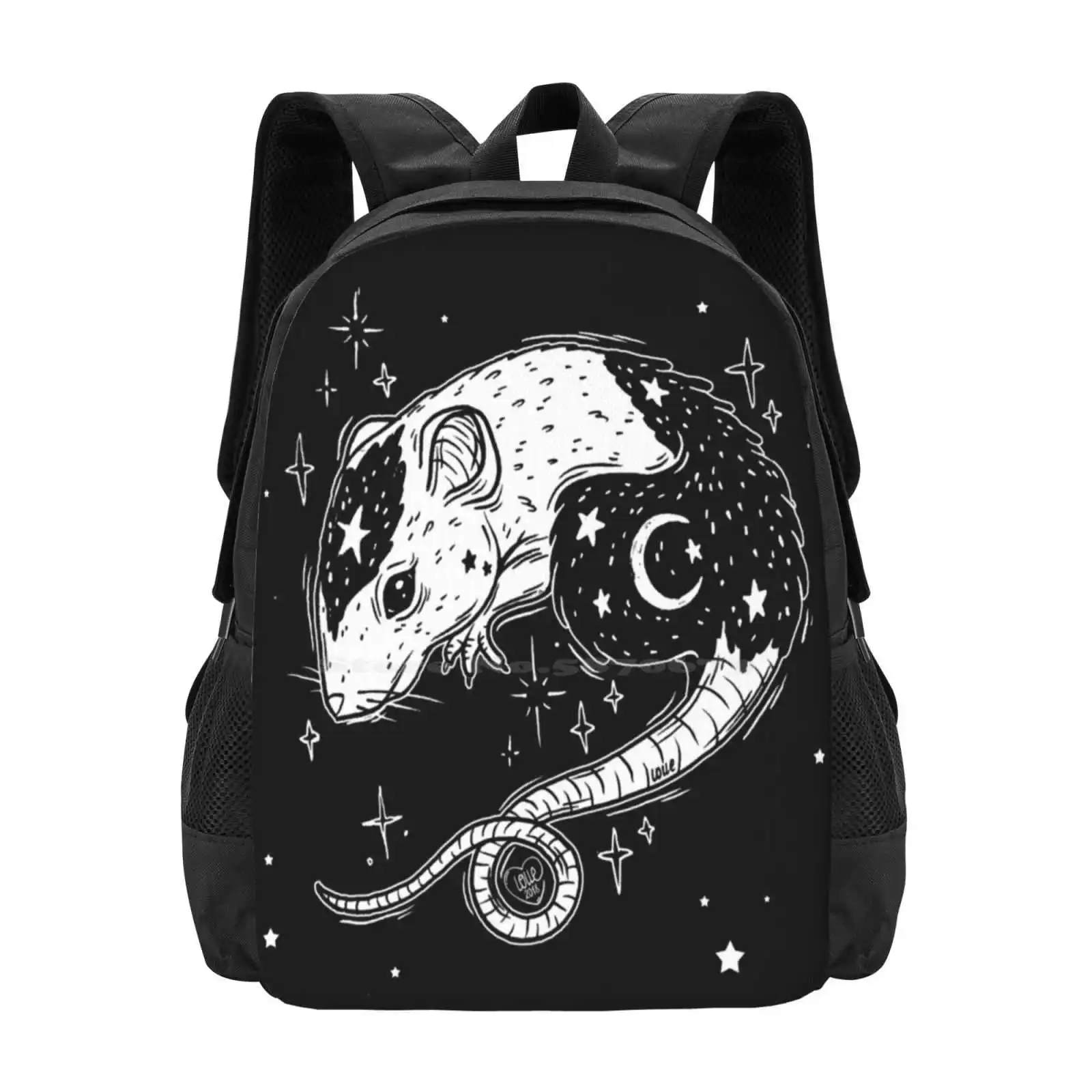 

Модный дизайнерский дорожный рюкзак для ноутбука с рисунком ведьма, школьный рюкзак, знакомые крысы, животные, ведьмы, Волшебные звезды и лу...