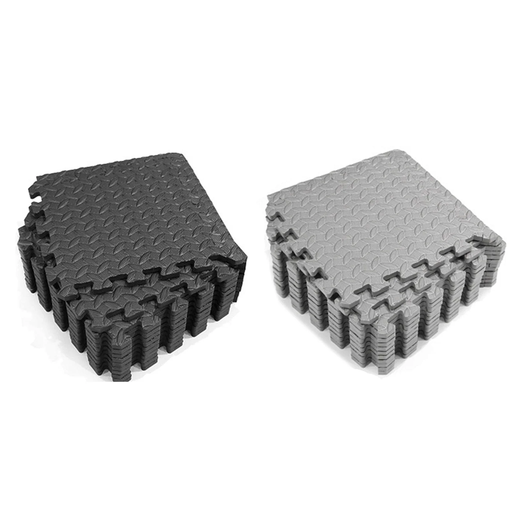 

24 шт. коврики и домашние коврики для пола в тренажерном зале, коврики для упражнений, напольные матовые напольные коврики из пенопласта, серый и черный