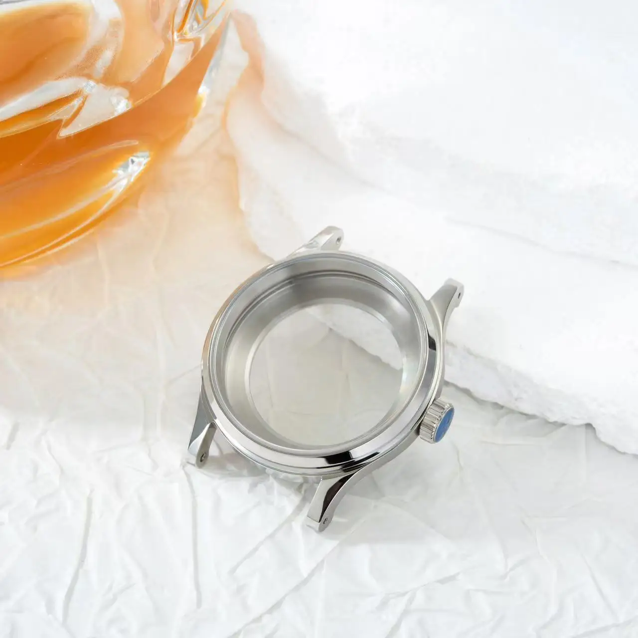 Фото Корпус для часов Pilot Silver 41 мм, подходит для циферблатов 32/34,5 мм, для автоматического механизма ETA2824, сапфировое стекло, водонепроницаемость 100 м, универсальные запчасти для модификации. №1