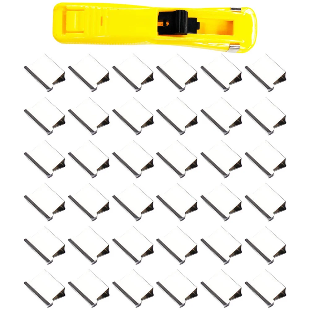 

Clip Paper Dispenser Clips Clam Stapler Large Fast Refill Clamps Office Bindersteel Stainless Handheld Portable Reusable