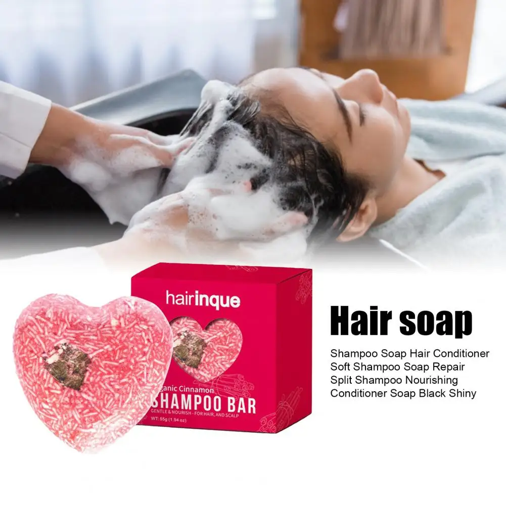

Hair Shampoo Soap Easy to Foam Nourishing Moisture Purify Sulfate-free Repair Split Ends Compact Hair Care Shampoo Bar for Lady