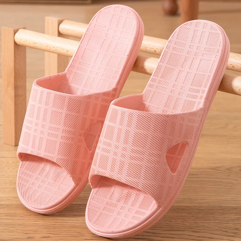 

Men's Slippers New 2022 Summer Cool Female Household Indoor Large Base Special Floor Male Couples Shoes Home Cloud Flat Bathroom