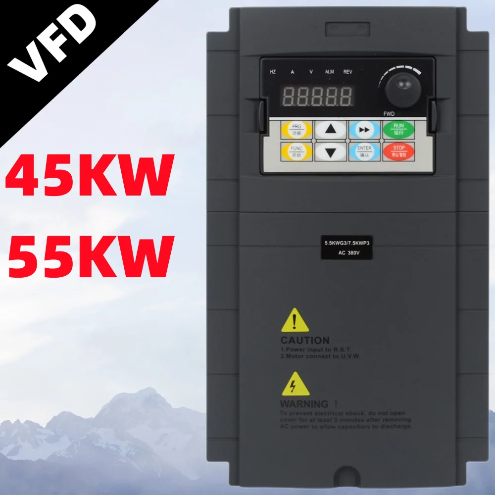 Высокопроизводительный Векторный Преобразователь частоты VFD 45 кВт 55 кВт 3000 Гц, 380В, трехфазный