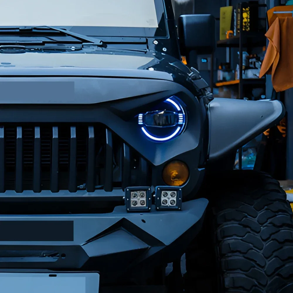 Автомобильные передние фонари Plug and Play для Jeep Wrangler 2007-2017 автоматические