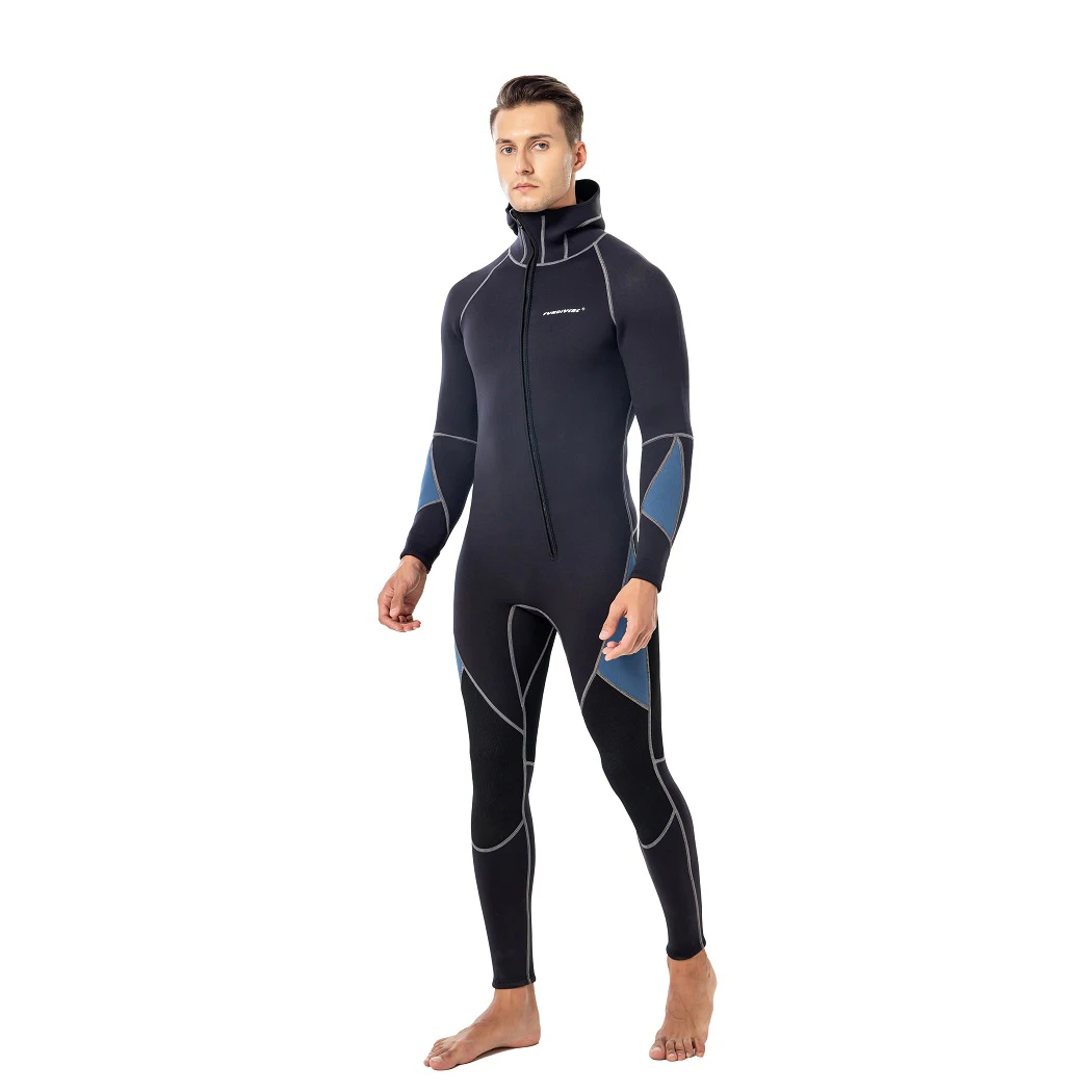 Фото Fundivers плавать спорт желтый S-2XL высочайшее качество двойной нейлон 3 мм scr с длинными рукавами мужские гидрокостюмы №4