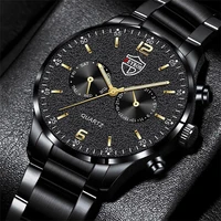 marke mens luxus business watchs edelstahl quarz armbanduhr m%c3%a4nnlichen leder uhr kalender leuchtende uhr reloj hombre