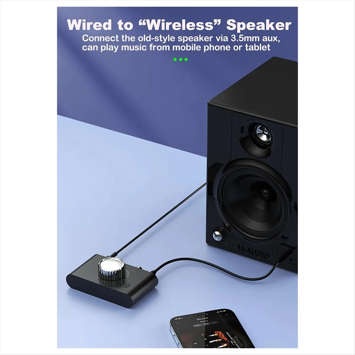 Фото DTC5 3D Стерео Bluetooth 5.4 Приемник с поддержкой оптического и коаксиального выхода, воспроизведение через USB, аудиоприемник №5