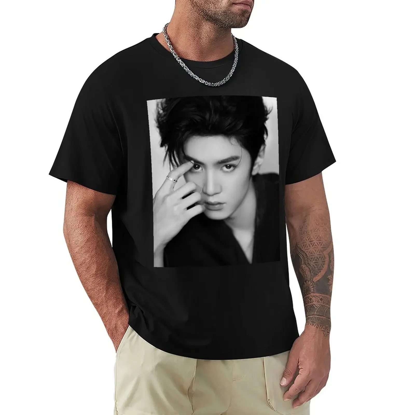 Chen Zheyuan T-Shirt tops korean fashion customs summer mens vintage t shirts