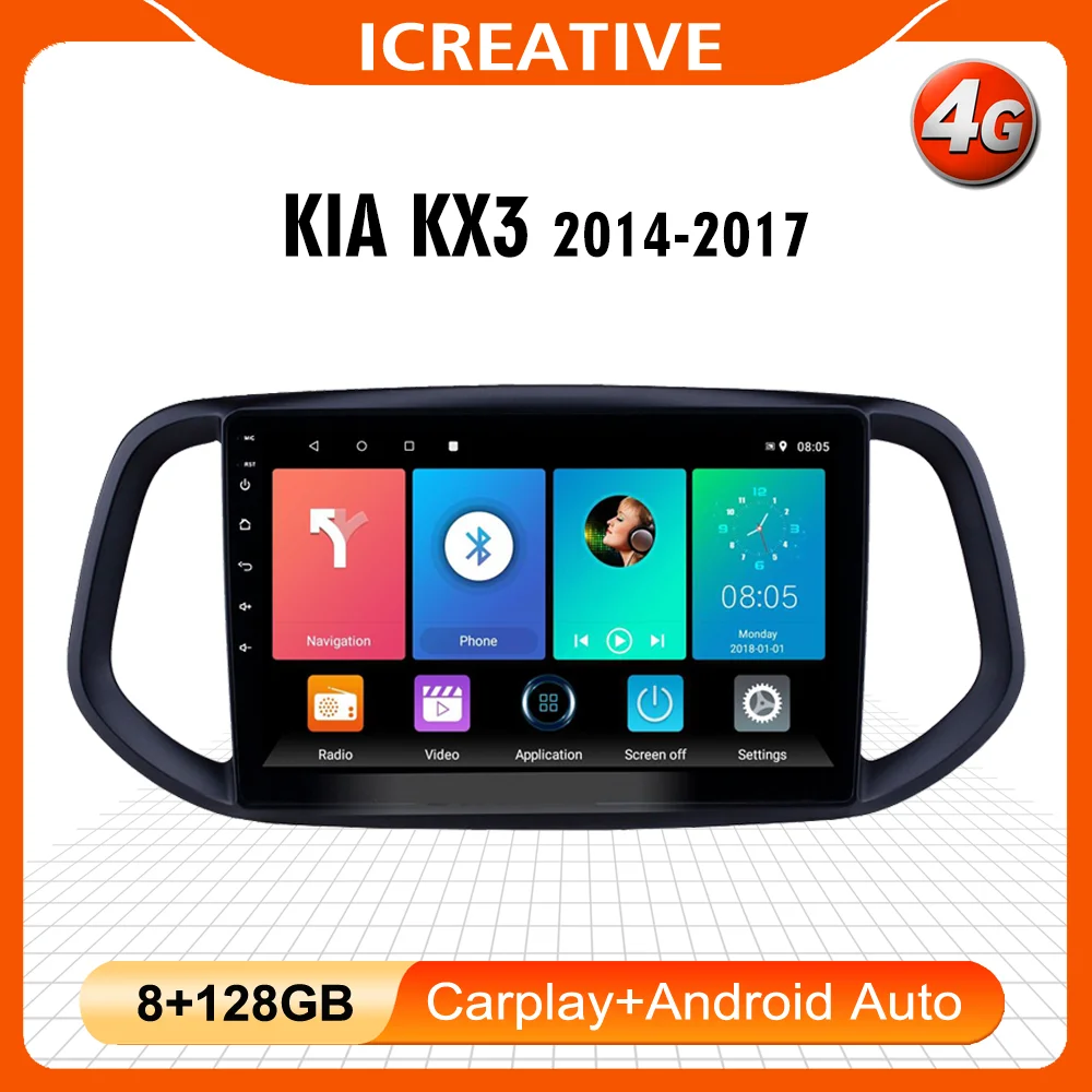 

4G Carplay 2 Din автомобильное радио Android Авторадио для KIA KX3 2014-2017 мультимедийный плеер GPS навигация WIFI