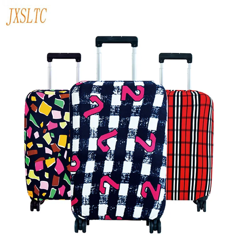 JXSLTC Fashion Hot Travel on the Road Luggage Cover Luggage Protective Covers Travel Trolley Dust Cover Suitcase Case cover Sale