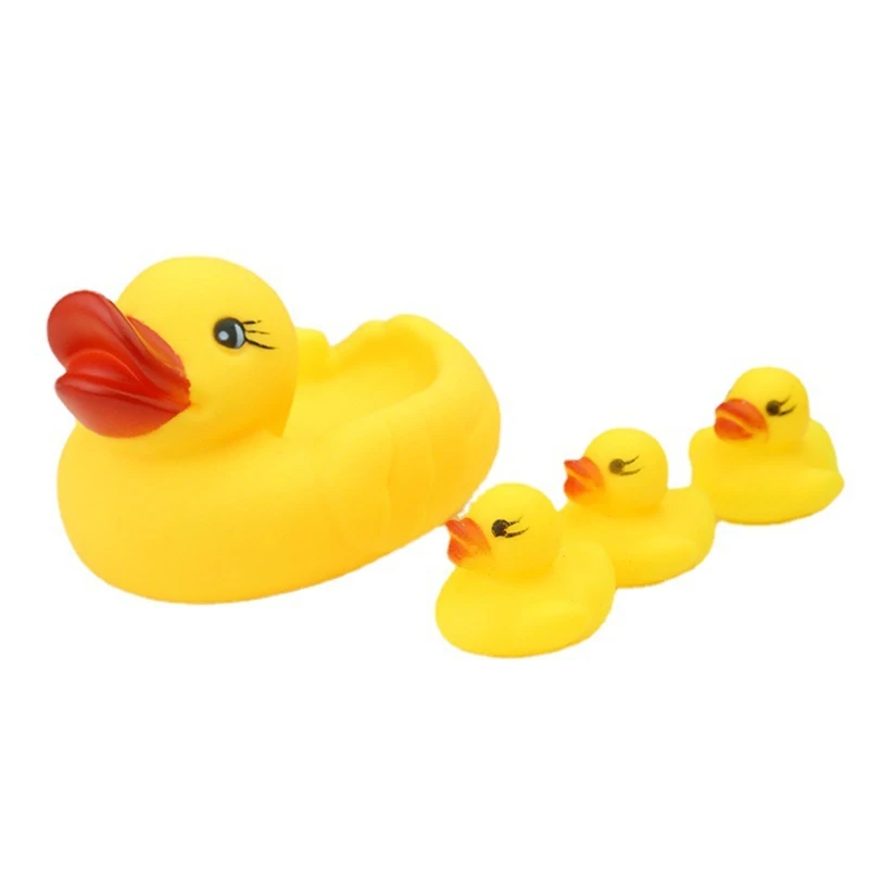 4PCS Water Play Baby Toy Shower Toy Model Duck Interactive Playset Babies Favors
