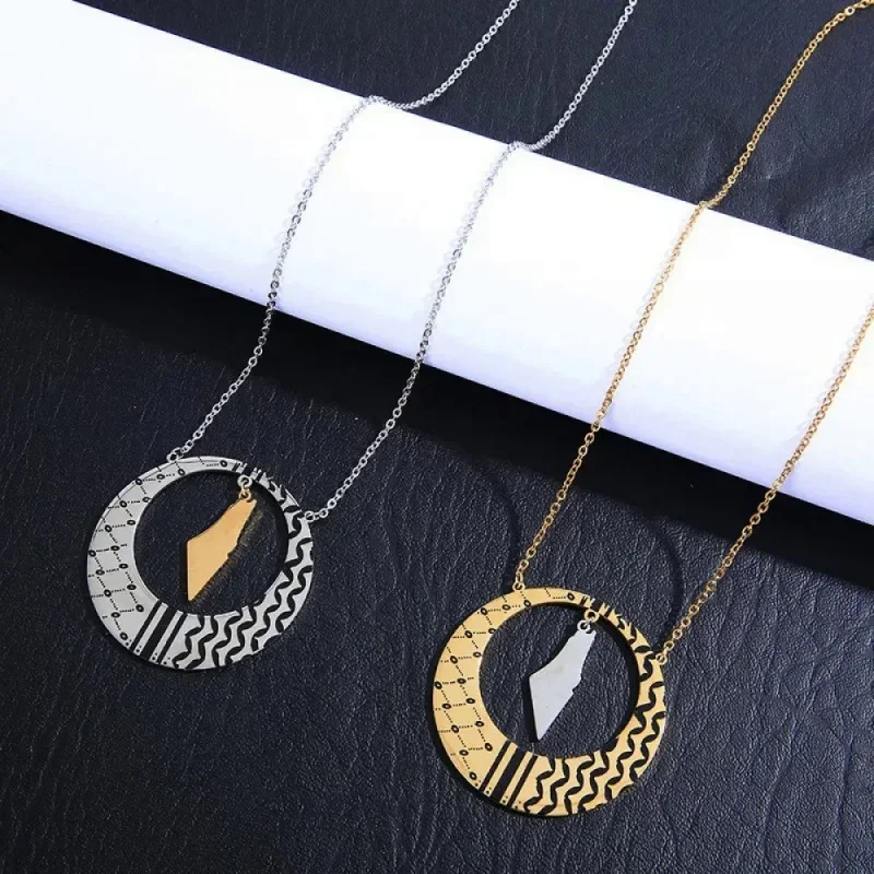 Новое модное и изысканное ожерелье с подвеской в стиле шарфа мечети со стразами