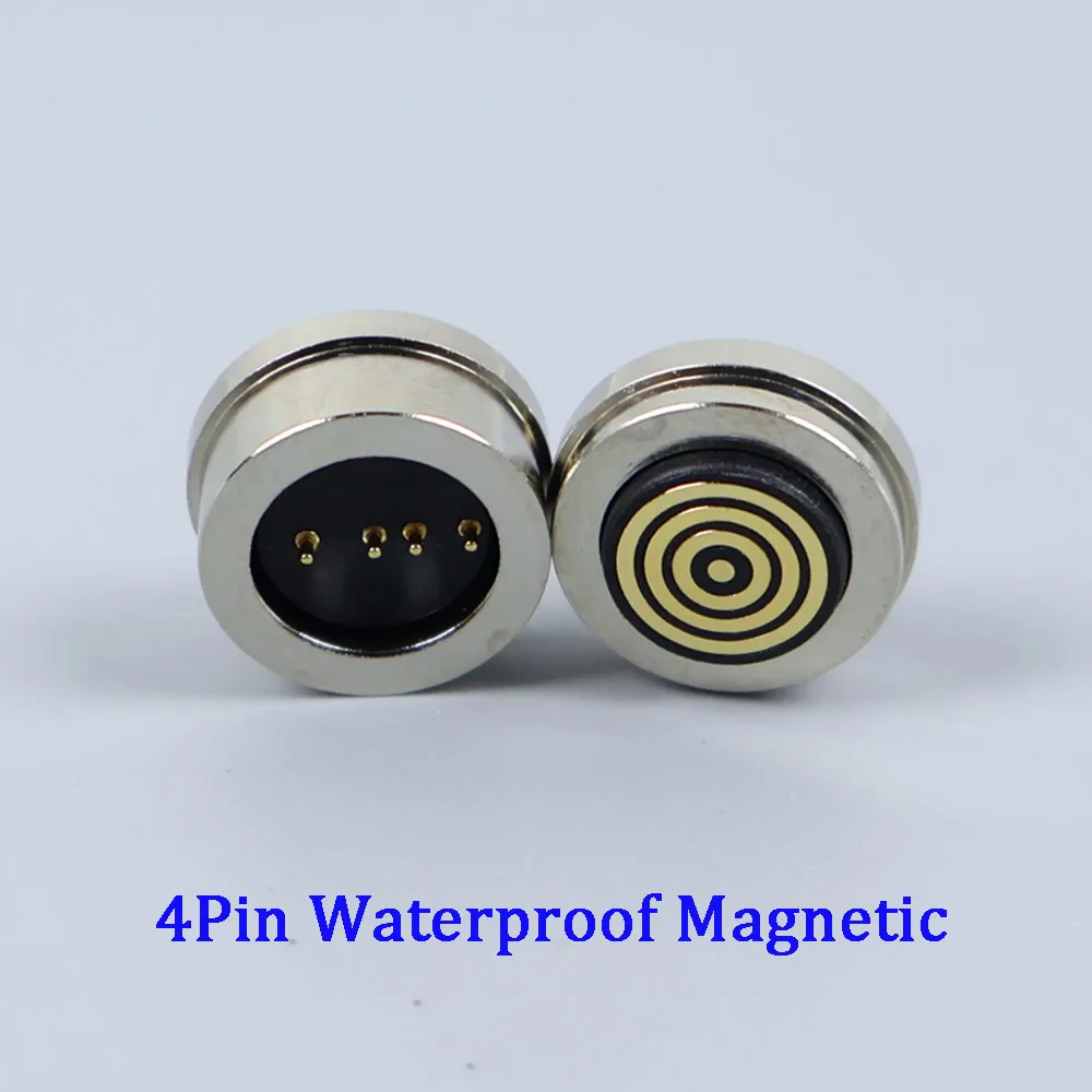 

3Pin 4Pin Waterproof Magnetic connector Pogo Pin Spring Loaded Male Female 360 ° blind suction DC Signal transmission charging