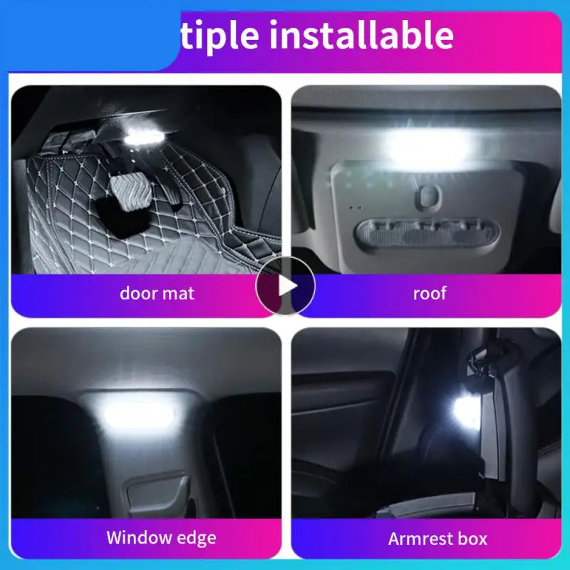 

Mini Decorative Lamp Chargeable Magnet Ambient Light Car Accessories Atmosphere Light Roof Car Styling Night Light Dome Light