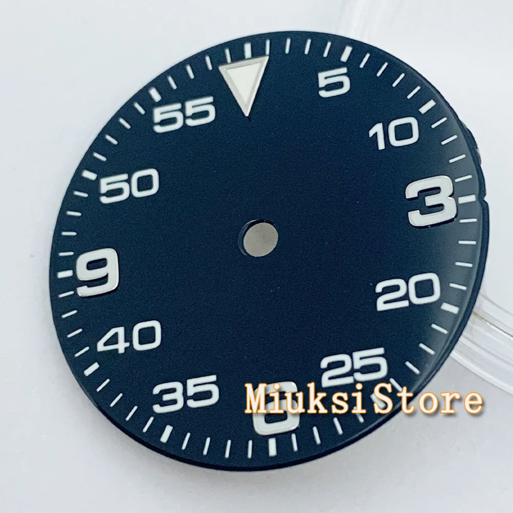 Черный циферблат часов 29 2 мм подходит для NH35 NH36 Miyato 8215 8205 821A Mingzhu/DG2813 3804 аксессуары