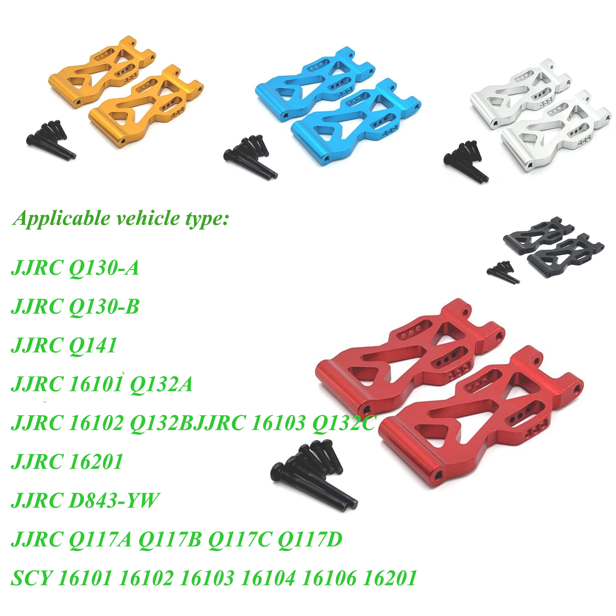

SCY 1/16 16101 16102 16103 16104 16106 16201 JJRC Q117 RC Car Spare Parts Metal Upgrade Modified Rear Hem Arm