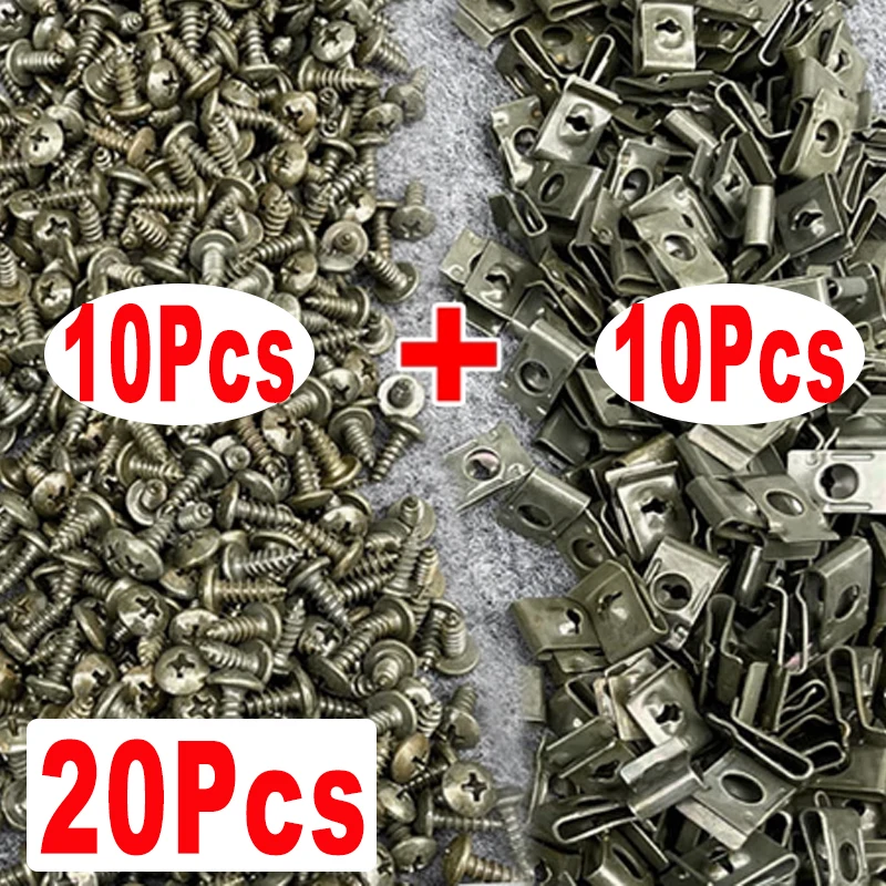 

Автомобильный саморез, крепеж для мотоциклов, металлический зажим U-образного типа, антикоррозийные зажимы, набор винтов, зажимы для модификации брызговика