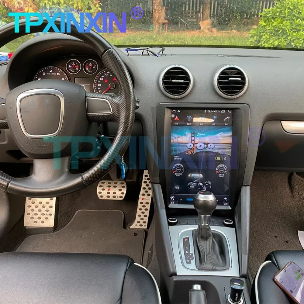 

Автомобильный мультимедийный плеер, 12,1 дюйма, 8 + 256 ГБ, Android 11 DSP Carplay для Audi A3 2008-2012, радио, GPS-навигация, головное устройство, автомобильный вид...